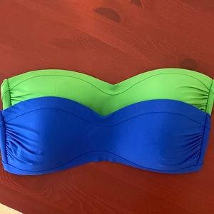 EEUC 2-Pack Athleta Bandeau Bikini Tops